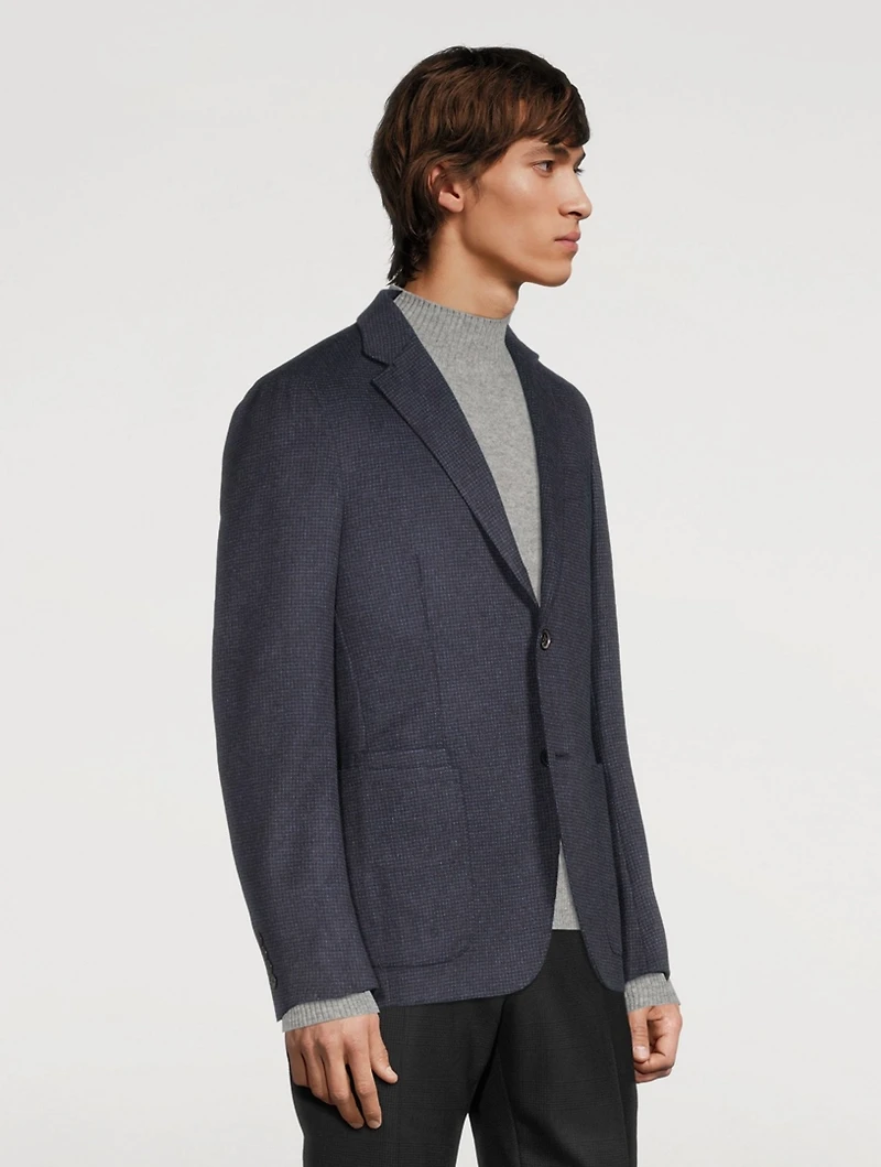 Wool Silk And Cashmere Jacket