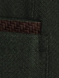 Wool And Cashmere Jacket Herringbone Print