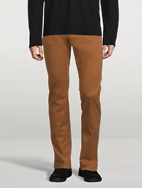Cotton Stretch Slim-Fit Pants
