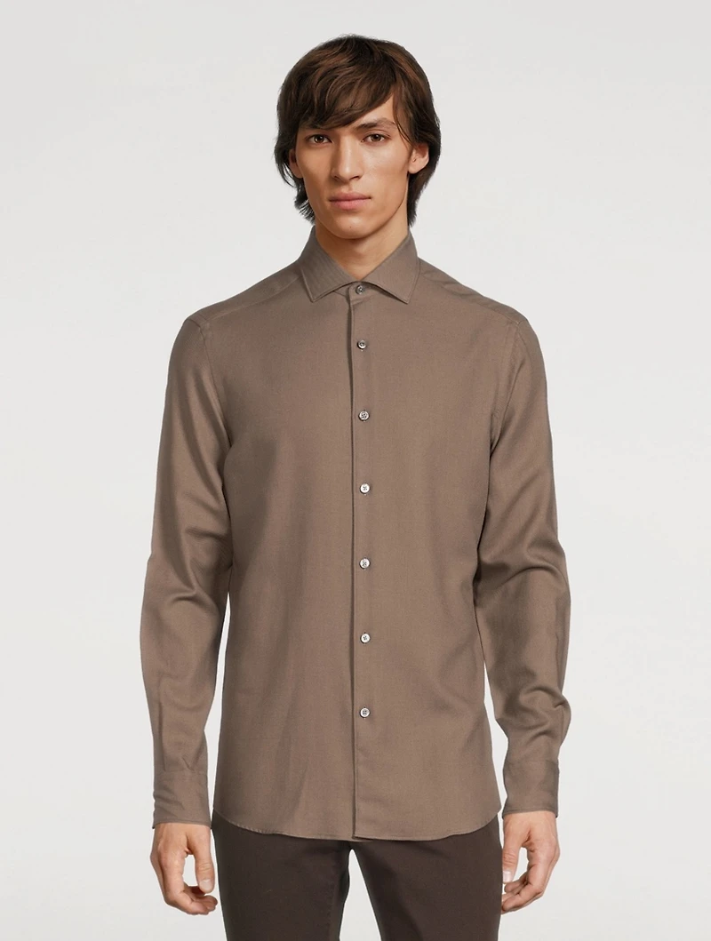 Cotton And Cashmere Shirt