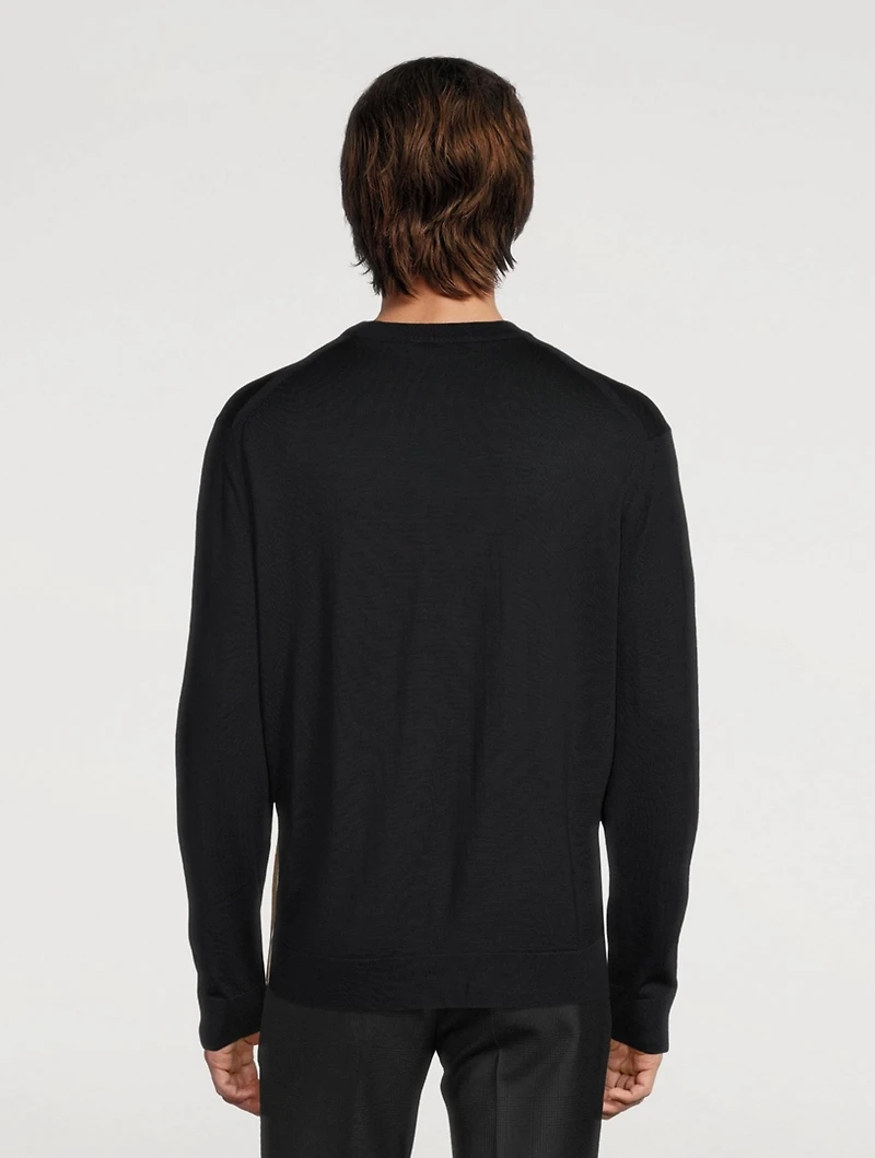 Wool Cashmere And Silk Sweater