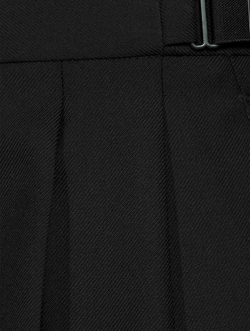 Wool Adjustable-Hem Pants