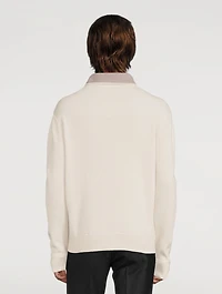 Cashmere Shawl-Neck Sweater