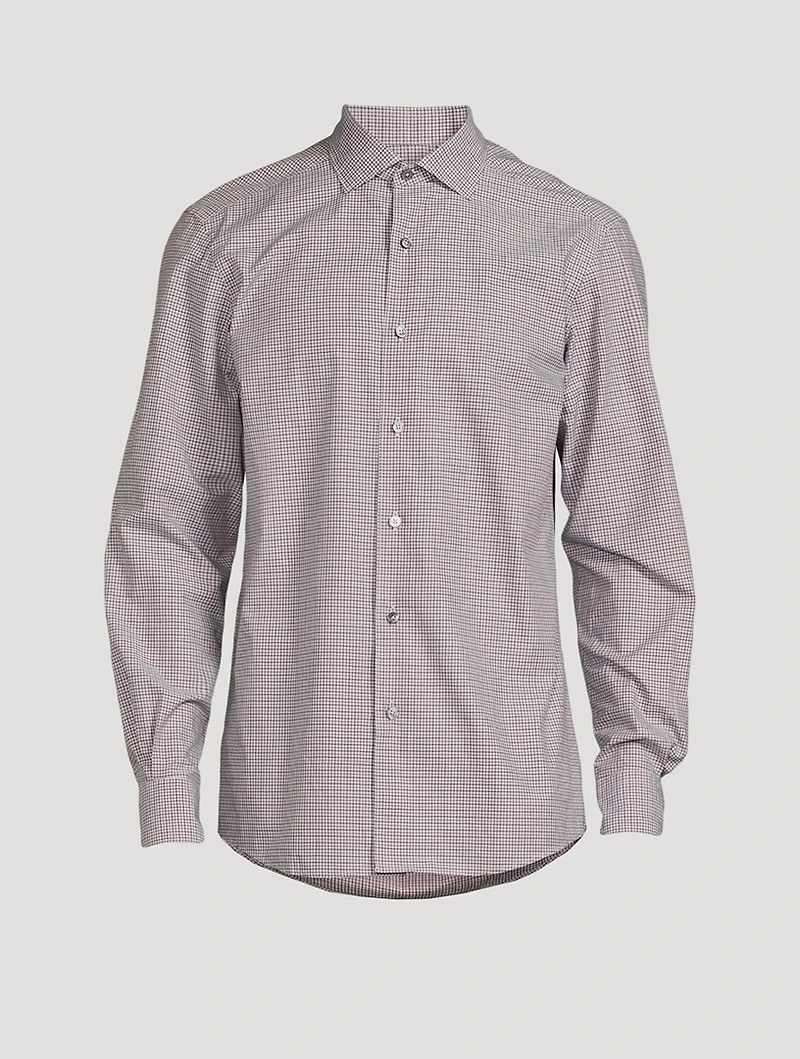 Cotton Shirt Check Print