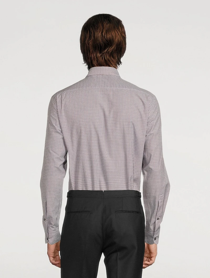 Cotton Shirt Check Print