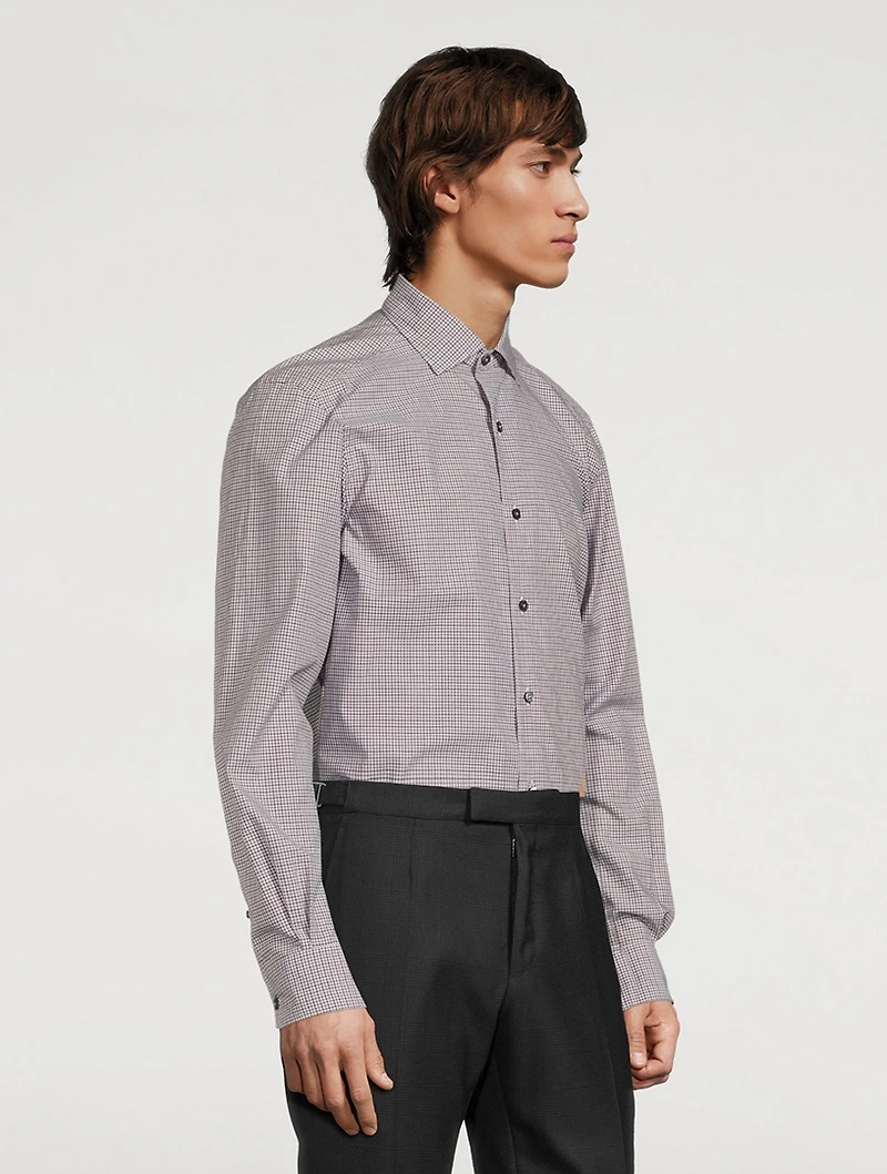 Cotton Shirt Check Print