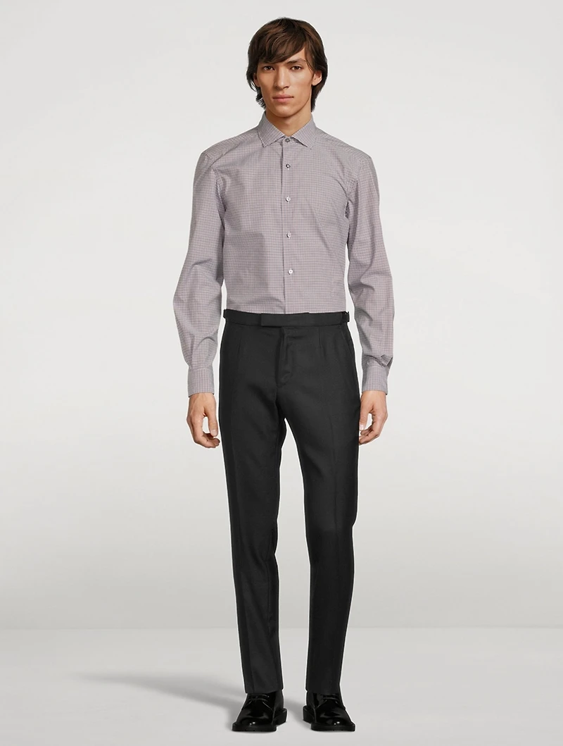 Cotton Shirt Check Print