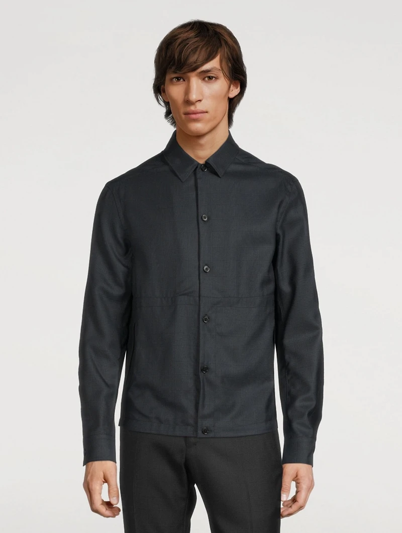 Wool And Silk Overshirt
