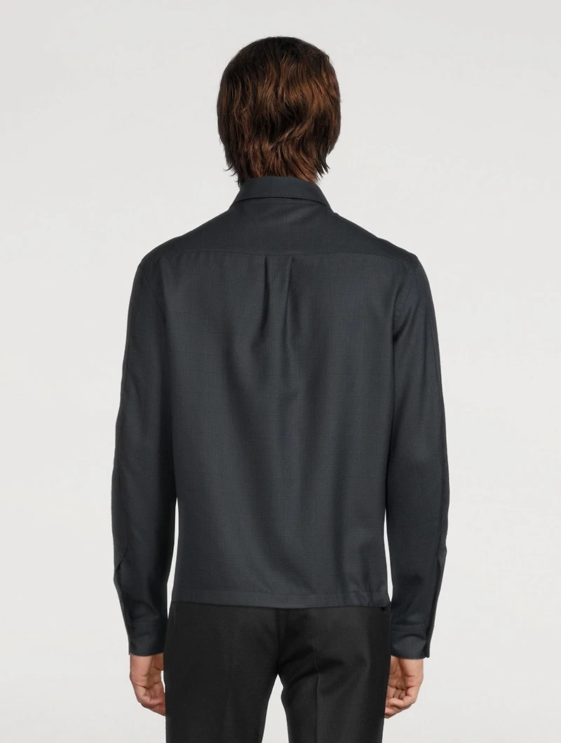Wool And Silk Overshirt