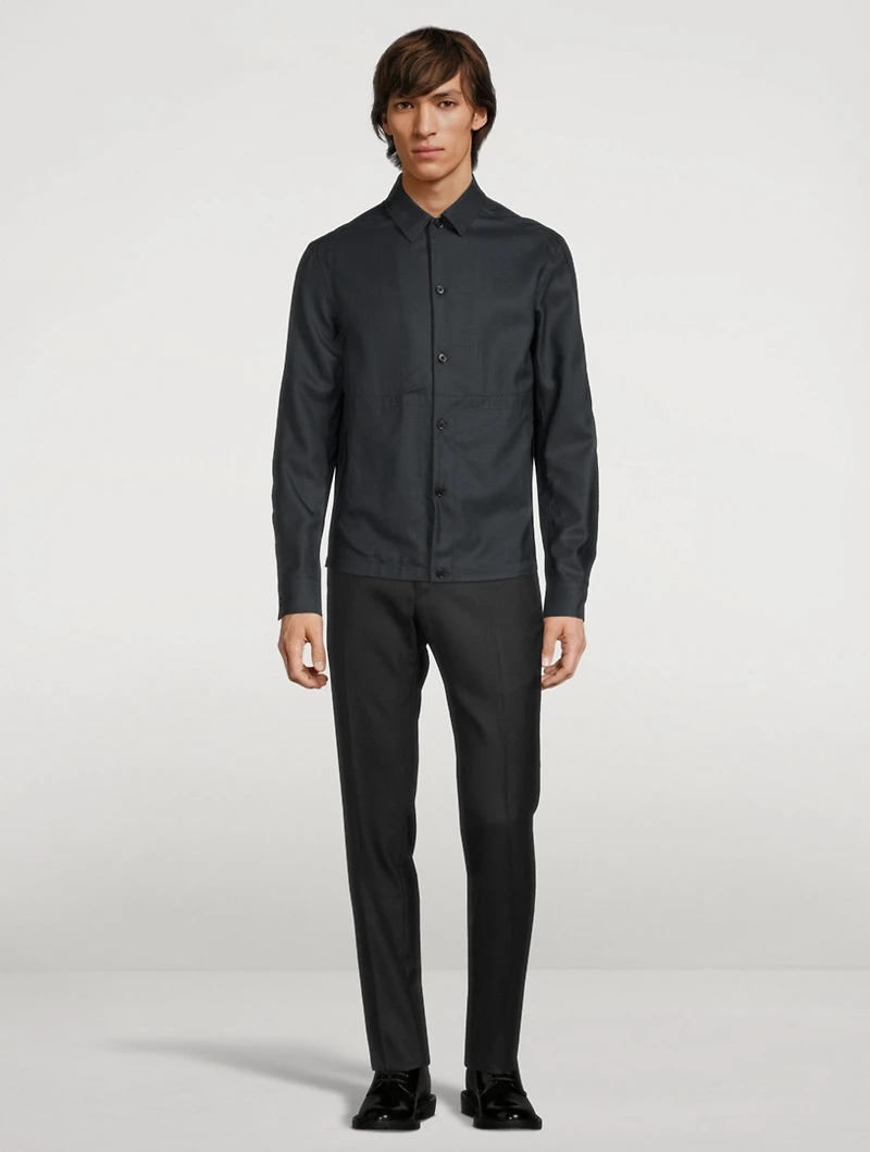 Wool And Silk Overshirt