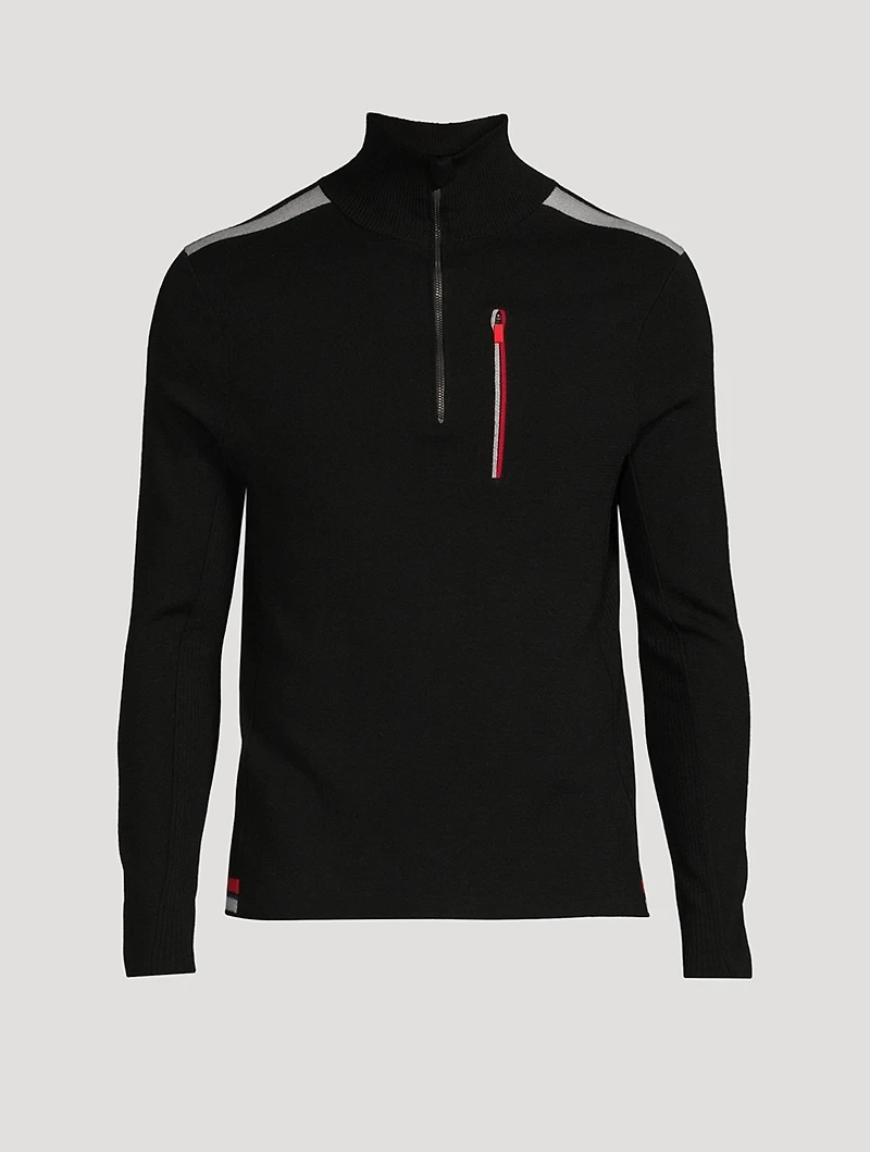 Troyer Wool Half-Zip Sweater