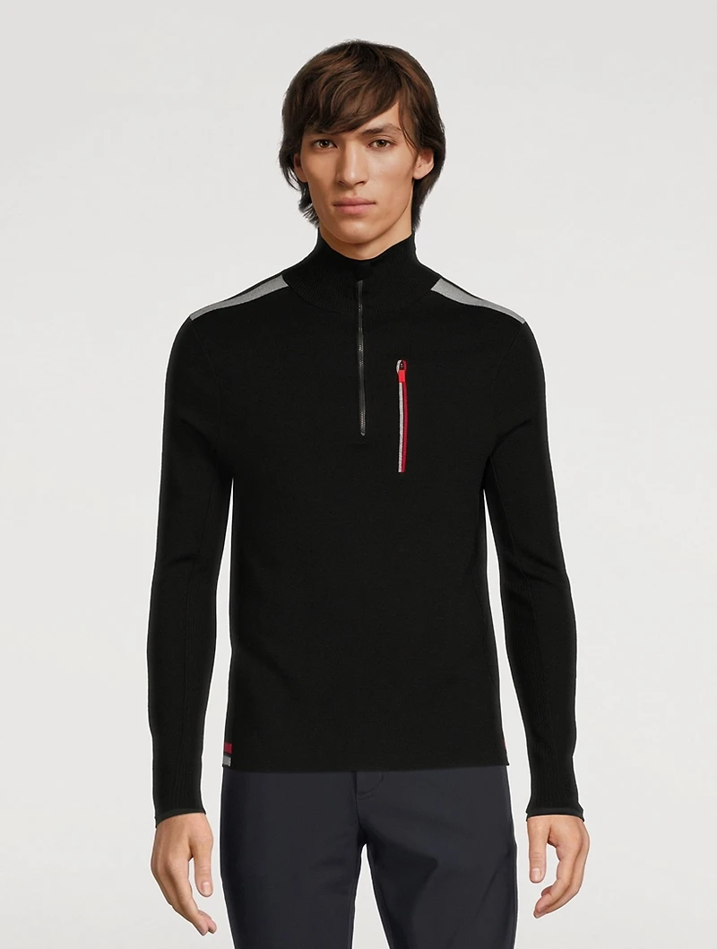 Troyer Wool Half-Zip Sweater