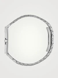 25H Stainless Steel Bracelet Watch With Diamonds