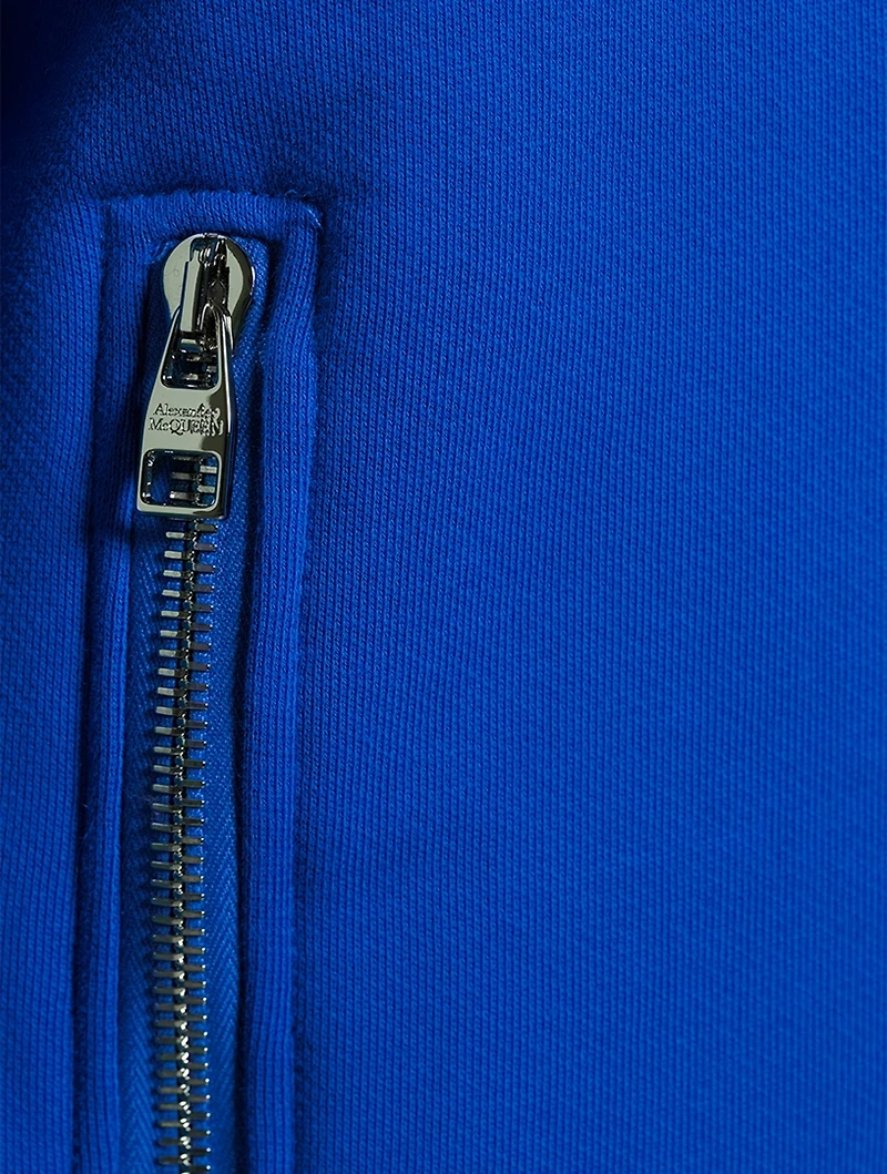 Selvedge Logo Tape Zip Hoodie