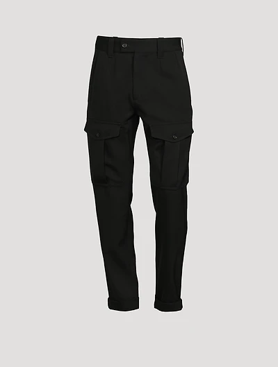 Wool Twill Cargo Pants