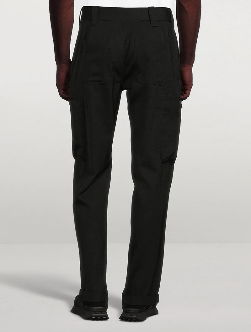 Wool Twill Cargo Pants