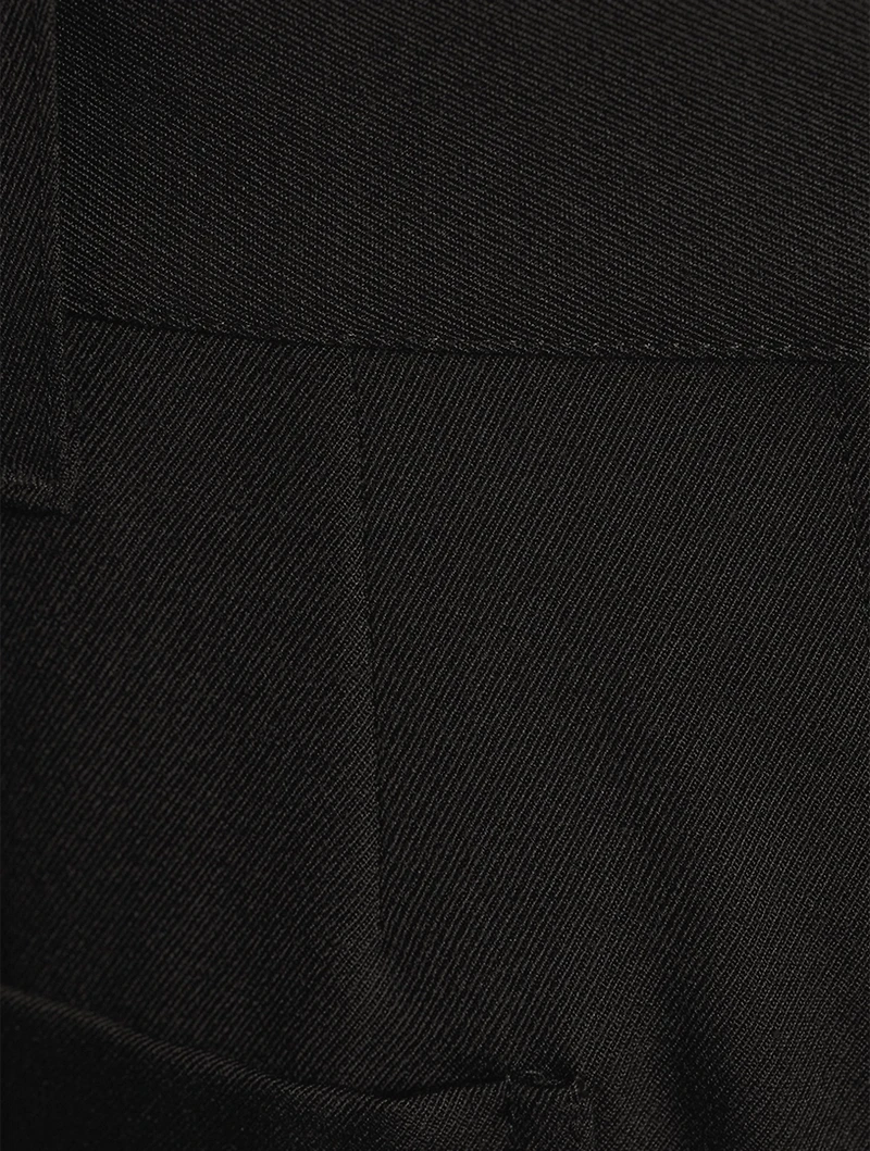 Wool Twill Cargo Pants