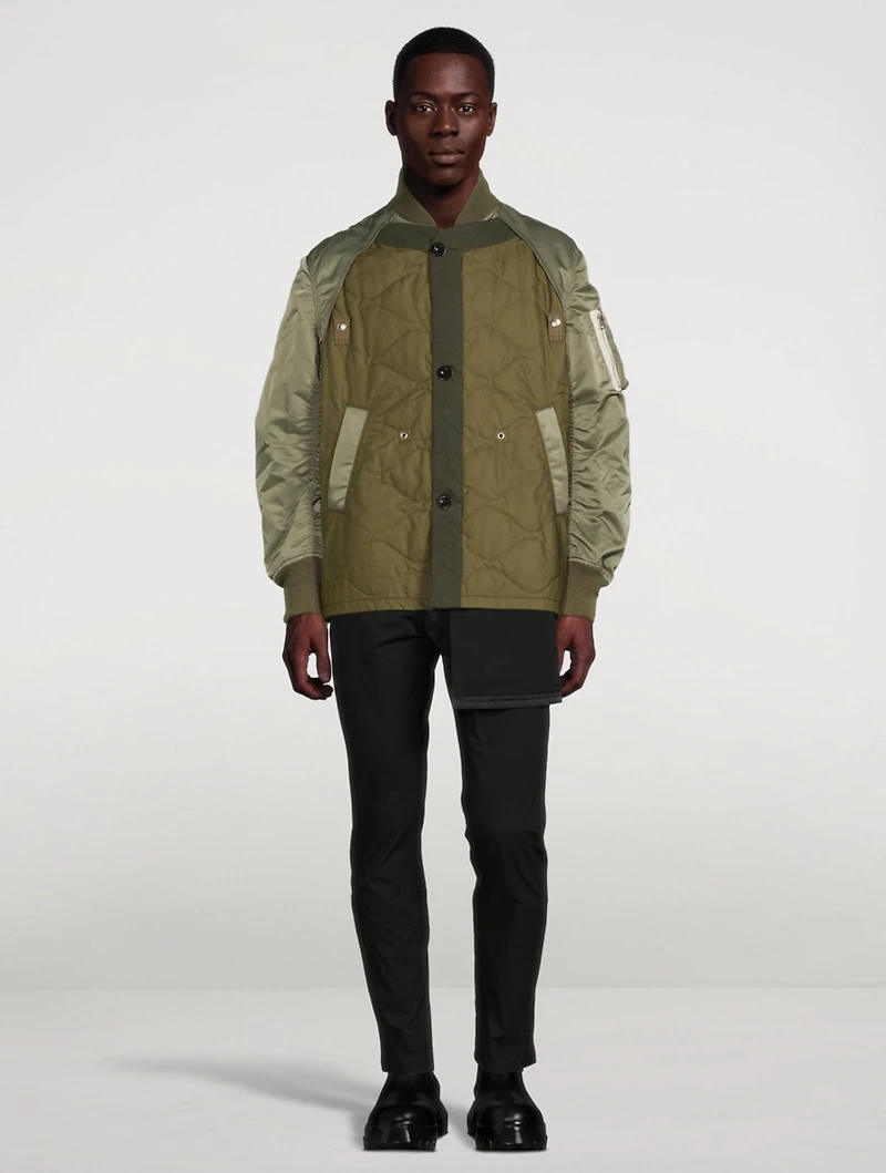 Nylon Twill Blouson Jacket