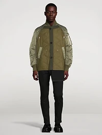 Nylon Twill Blouson Jacket