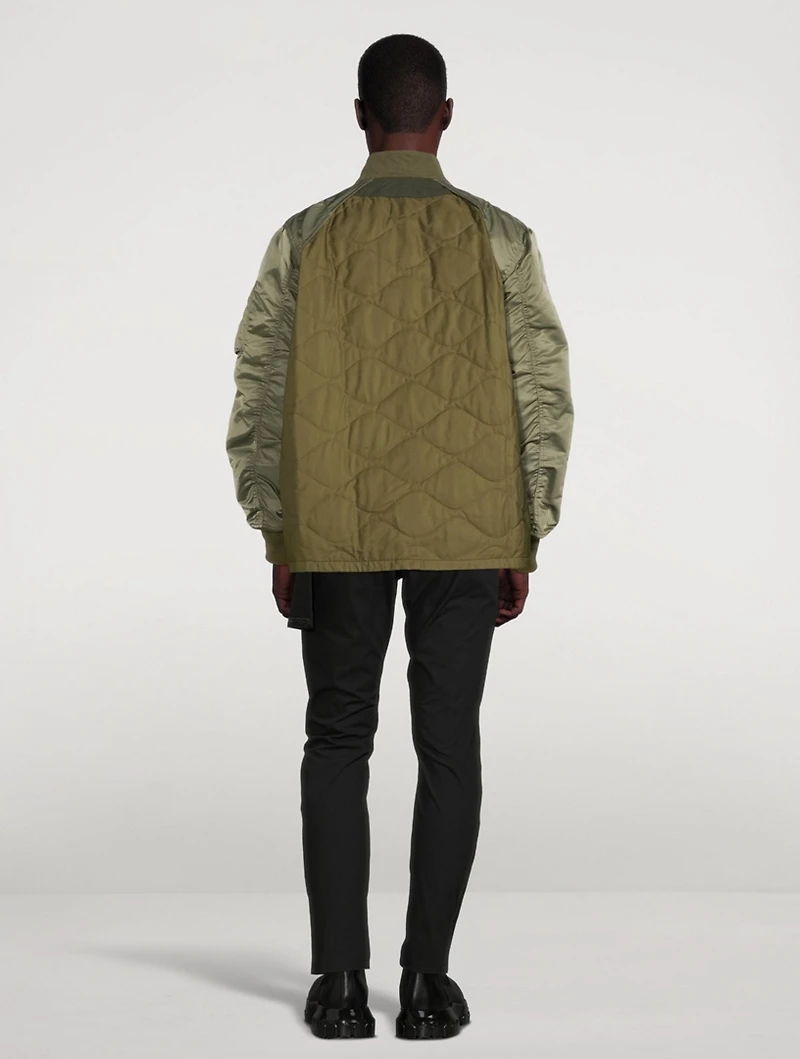 Nylon Twill Blouson Jacket