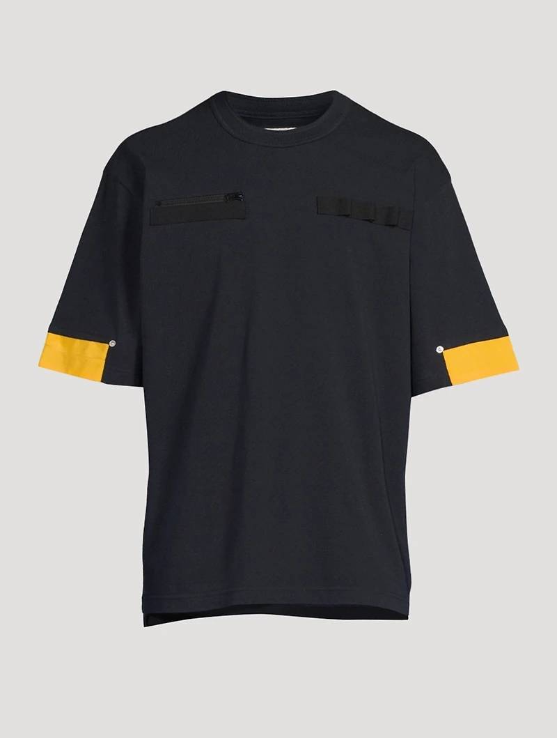 Cotton T-Shirt With Zipper