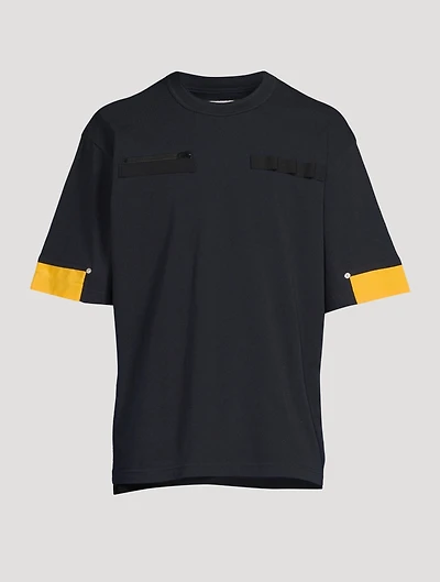 Cotton T-Shirt With Zipper