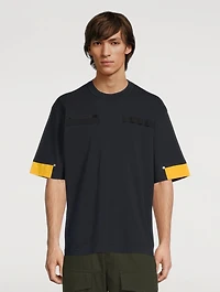 Cotton T-Shirt With Zipper