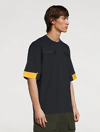 Cotton T-Shirt With Zipper