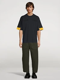 Cotton T-Shirt With Zipper