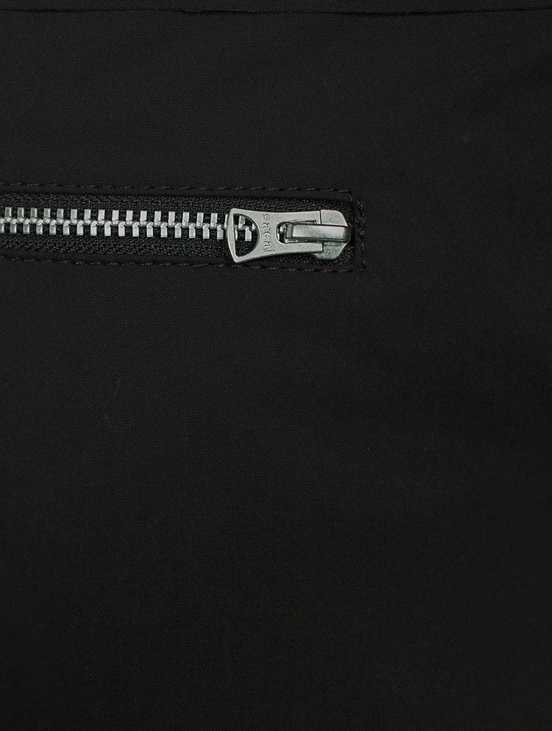 Cotton Oxford Cargo Pants With Pocket