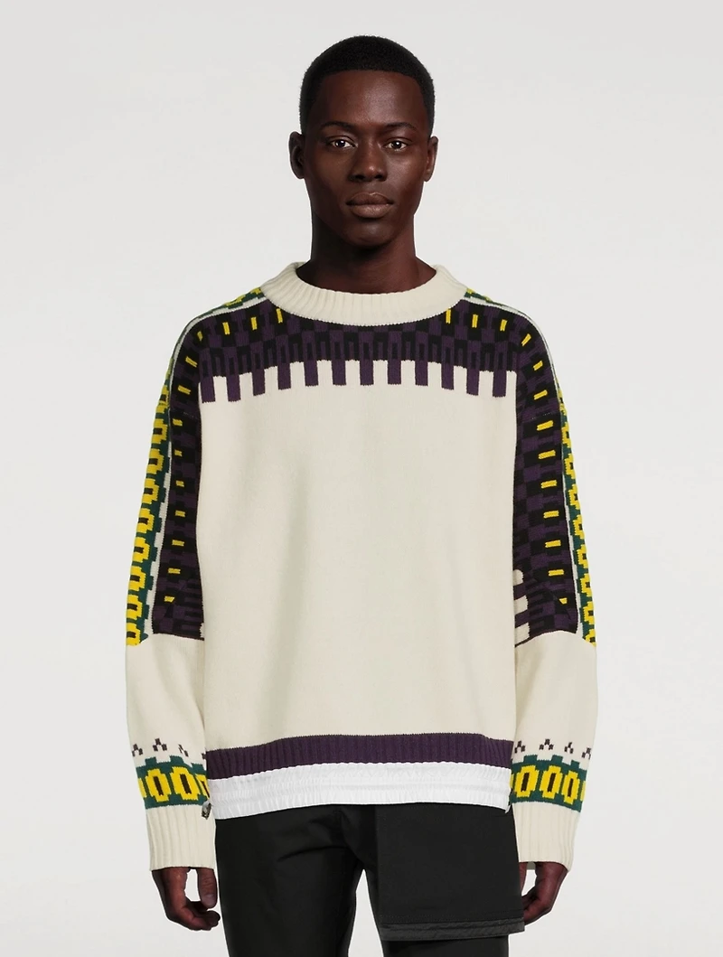 Wool Knit Pullover Sweater