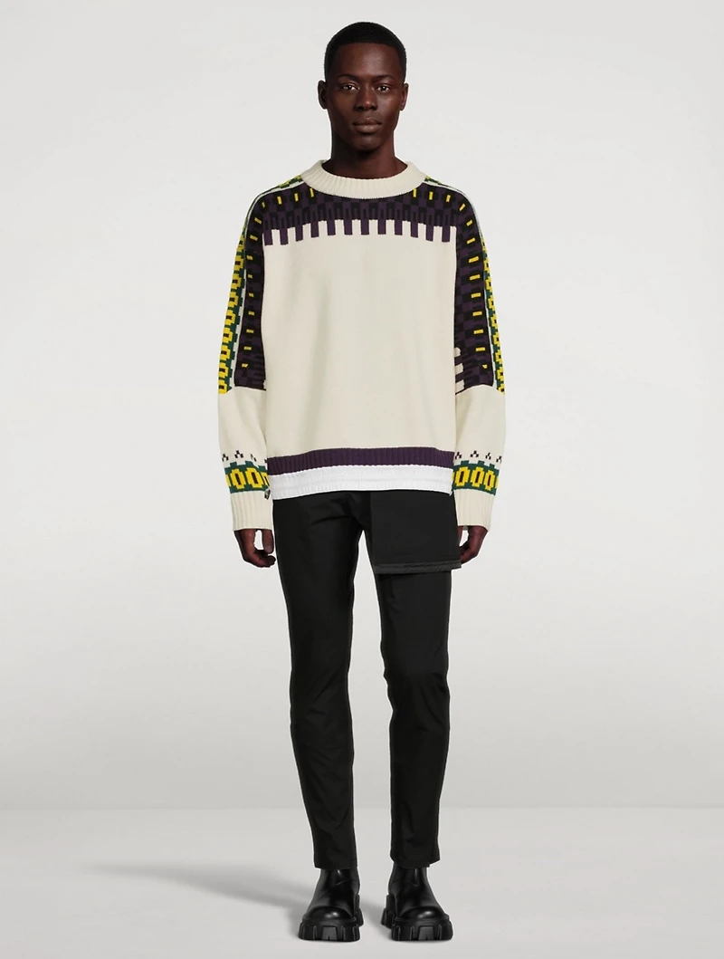 Wool Knit Pullover Sweater