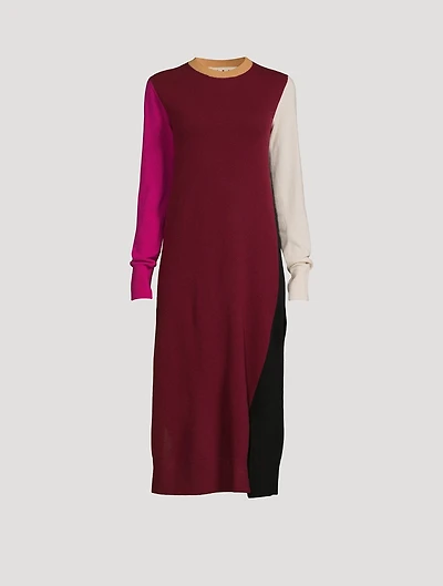 Colourblock Sweater Dress