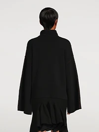 Contrast Stitch Virgin Wool Sweater