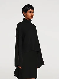 Contrast Stitch Virgin Wool Sweater