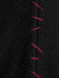 Contrast Stitch Virgin Wool Sweater