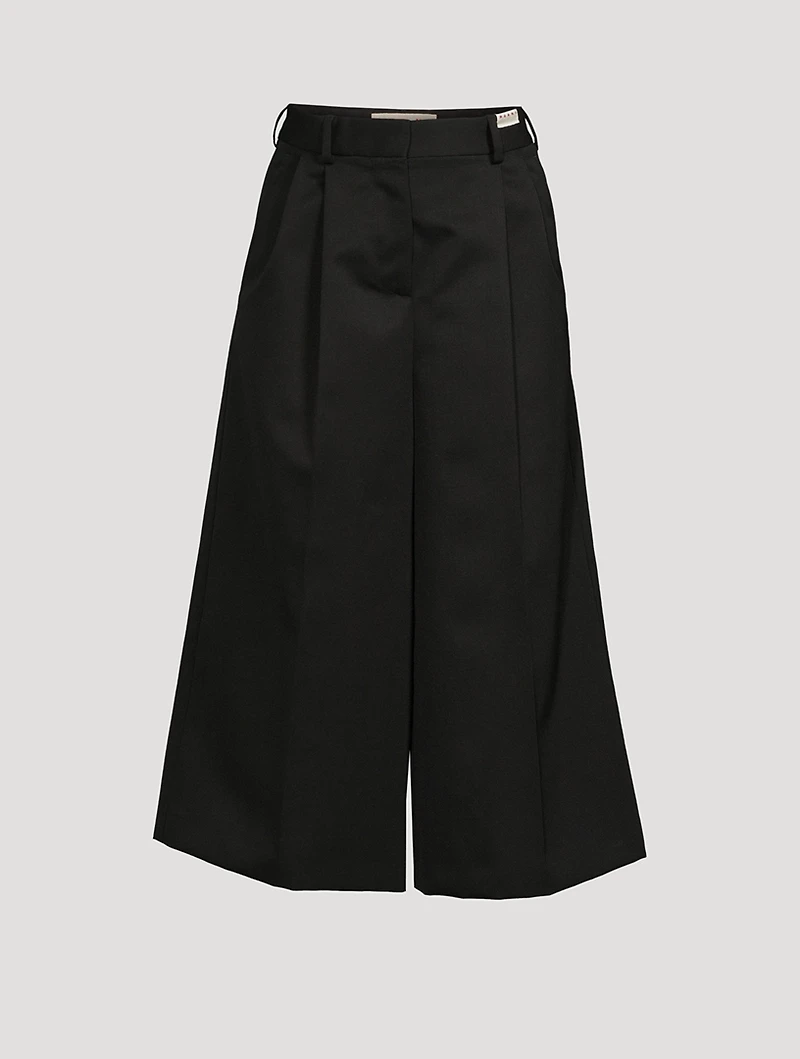 Virgin Wool Palazzo Trousers