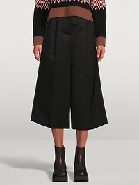 Virgin Wool Palazzo Trousers