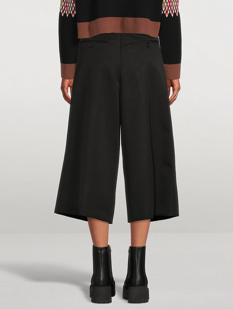 Virgin Wool Palazzo Trousers