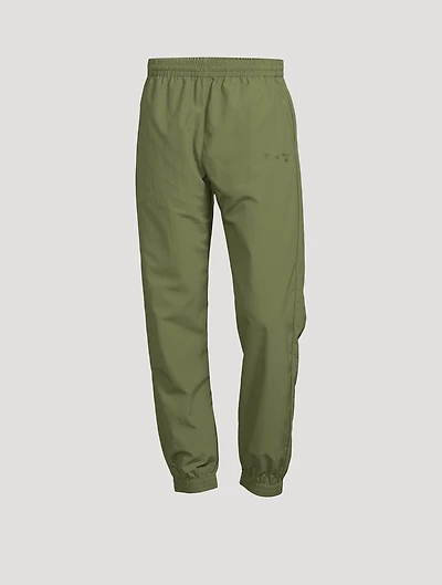 Nylon Pants With Embroidery