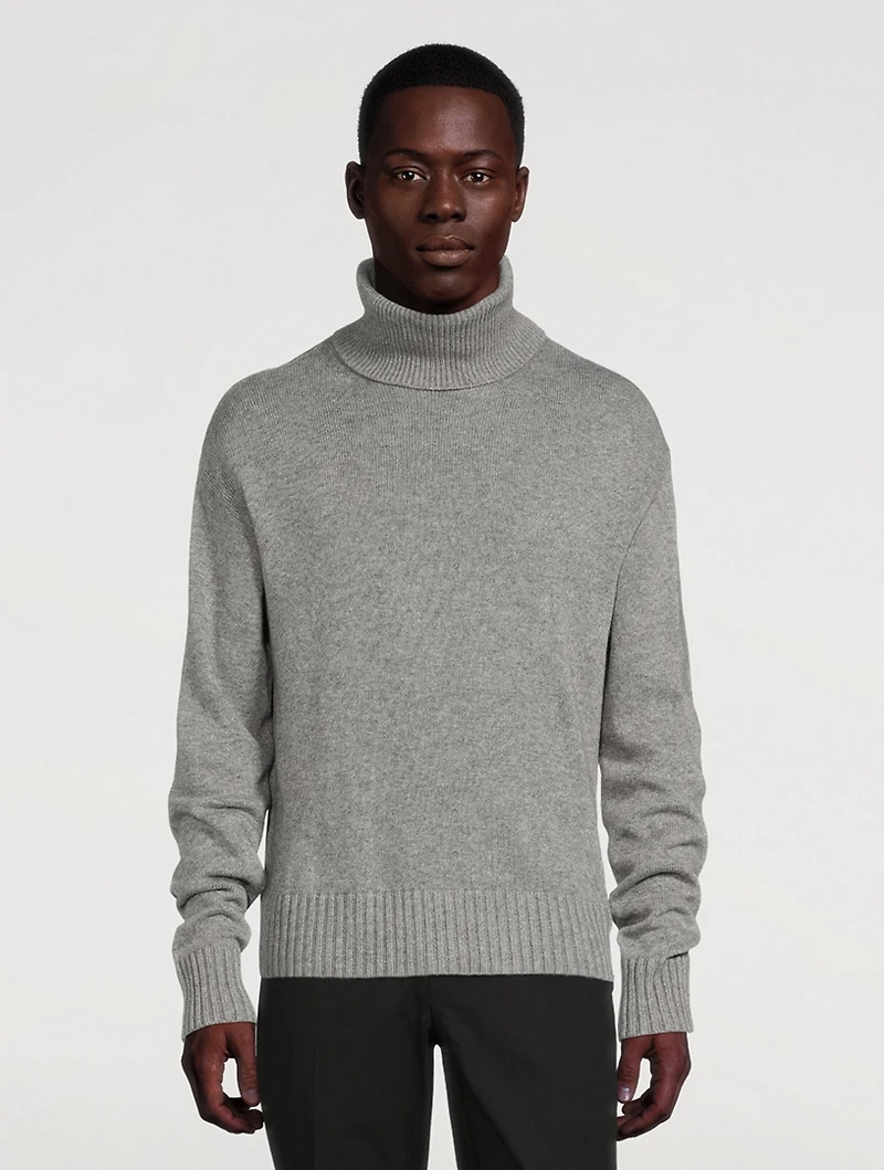 Wool And Cashmere Turtleneck Sweater