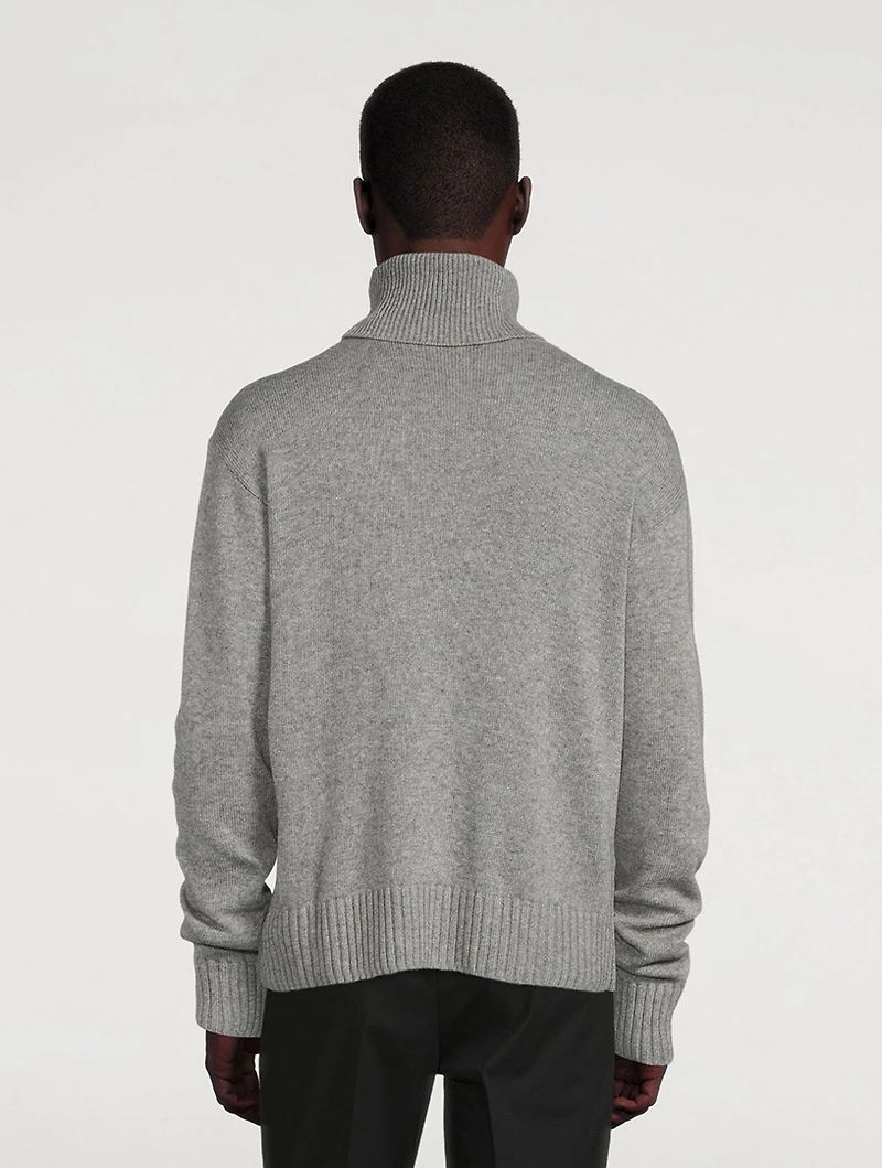 Wool And Cashmere Turtleneck Sweater