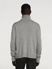 Wool And Cashmere Turtleneck Sweater