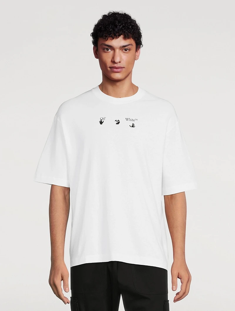 Negative Mark Cotton T-Shirt