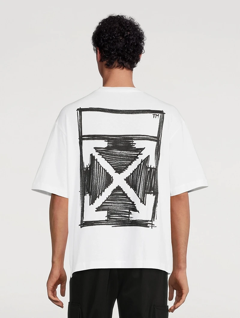 Negative Mark Cotton T-Shirt