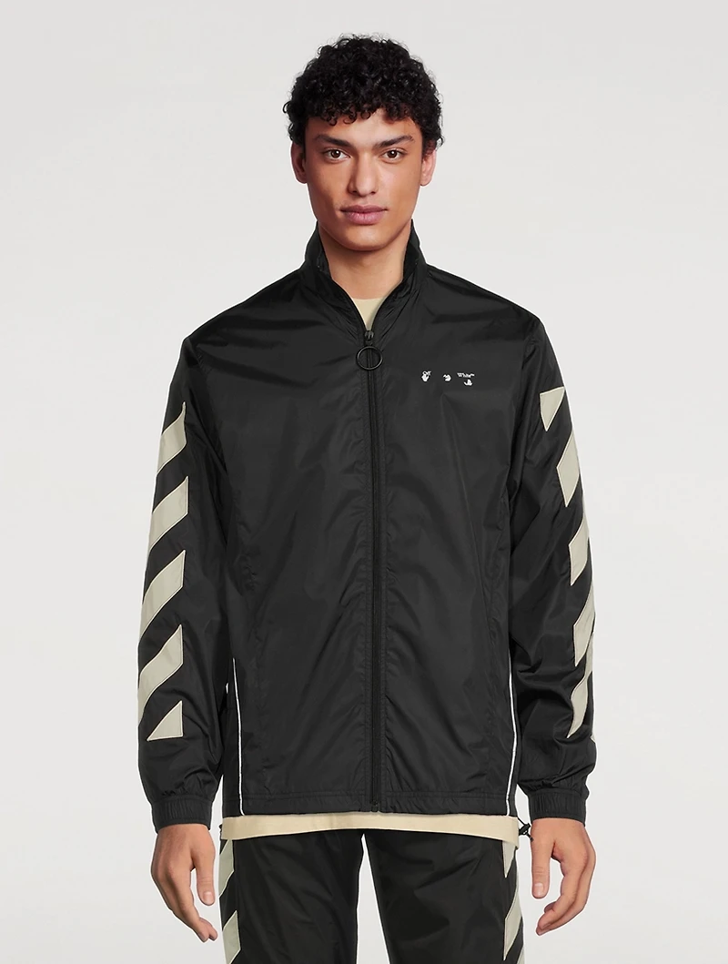 Diagonals Nylon Jacket