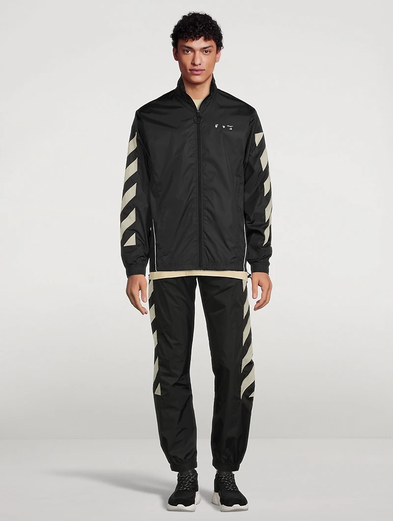 Diagonals Nylon Jacket