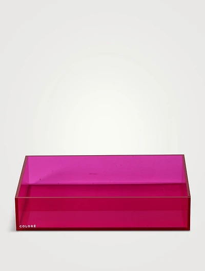 Neon Clear Acrylic Tray