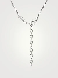 Sleek 18K White Gold Akoya Pearl Necklace With Diamonds
