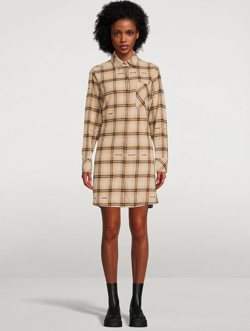Flannel Shirt Dress Plaid